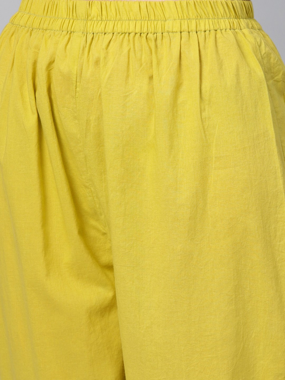 Green Stripped 3/4Th Sleeve Kurta Set With Solid Pants | LASVINI - Redefining Indian Fashion with Elegance