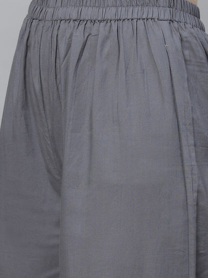 Women A-Line Waist Tie-Up Red & Gold Printed Kurta & Palazzo Set | LASVINI - Redefining Indian Fashion with Elegance