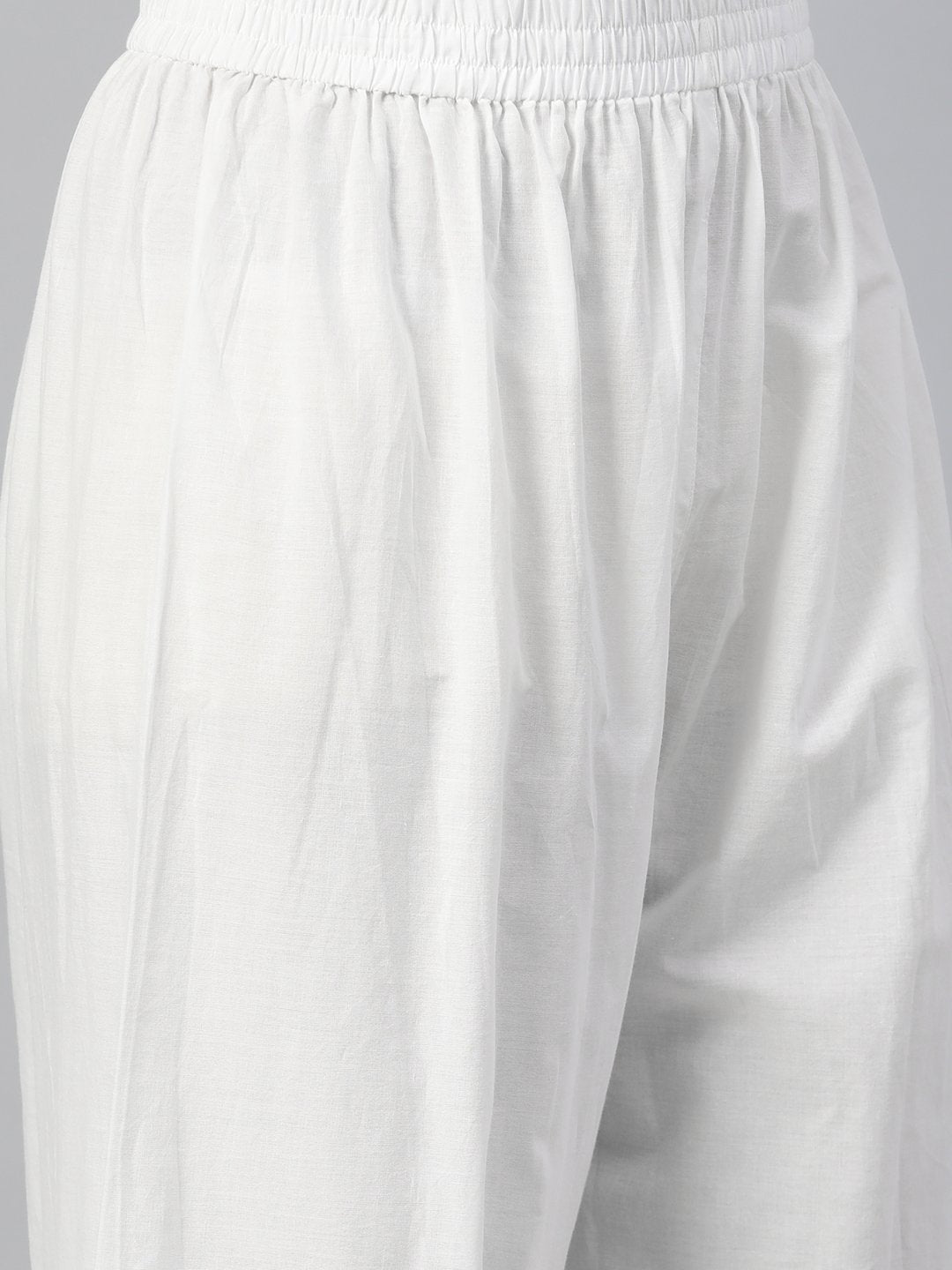 Women Indigo Blue Three-Quarter Sleeves Flared Kurta With Palazzo | LASVINI - Redefining Indian Fashion with Elegance