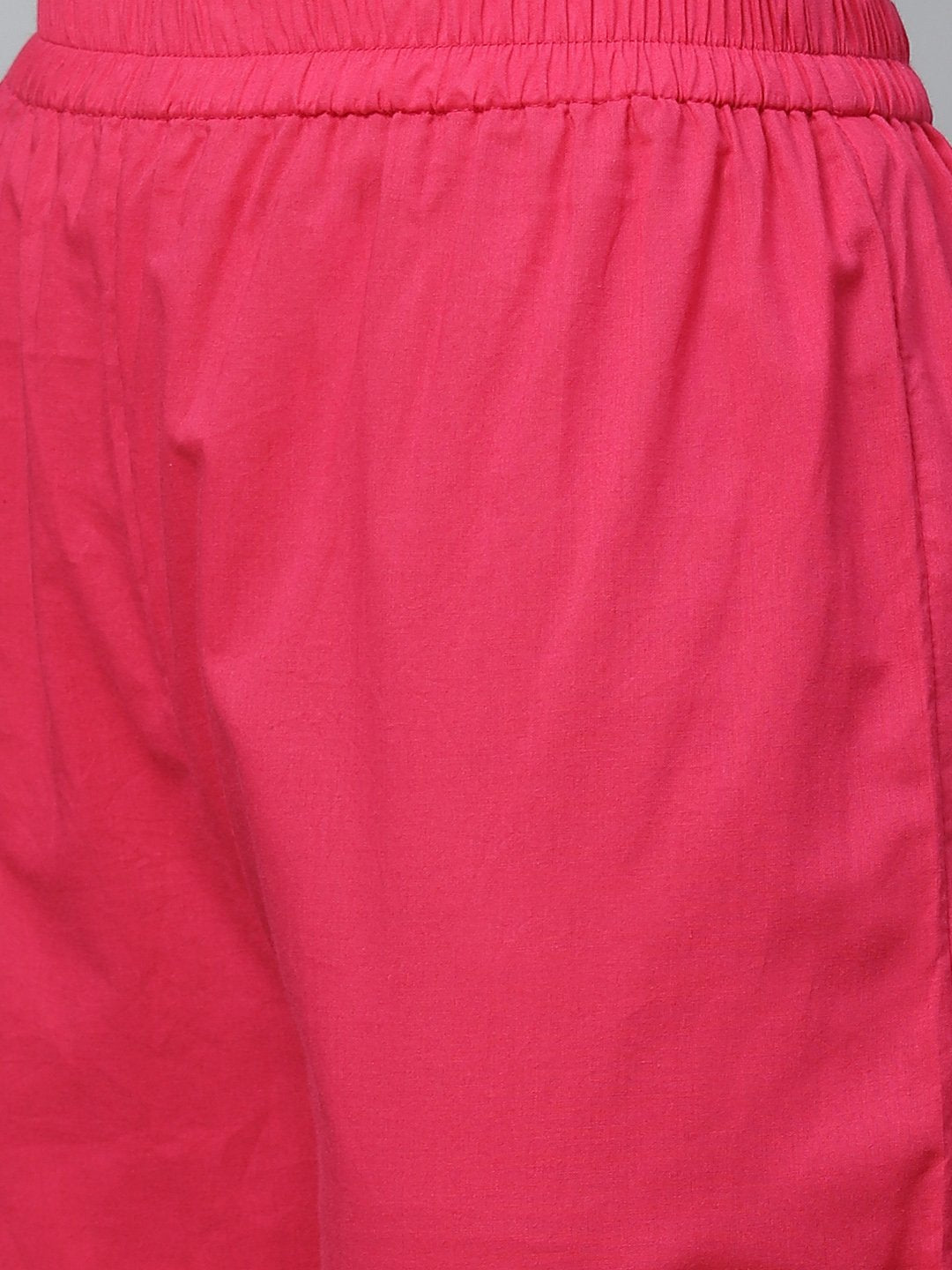 Women Navy Blue Three-Quarter Sleeves Flared Kurta With Trouser | LASVINI - Redefining Indian Fashion with Elegance