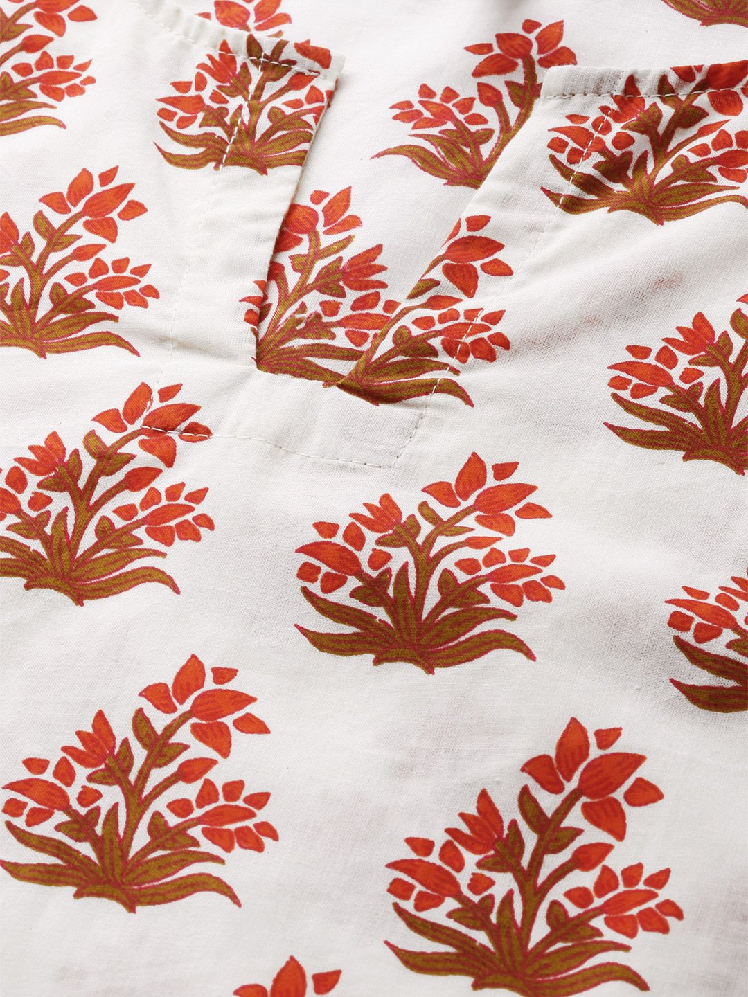 Women White And Multi Floral Prnt Top And Pant Set | LASVINI - Redefining Indian Fashion with Elegance