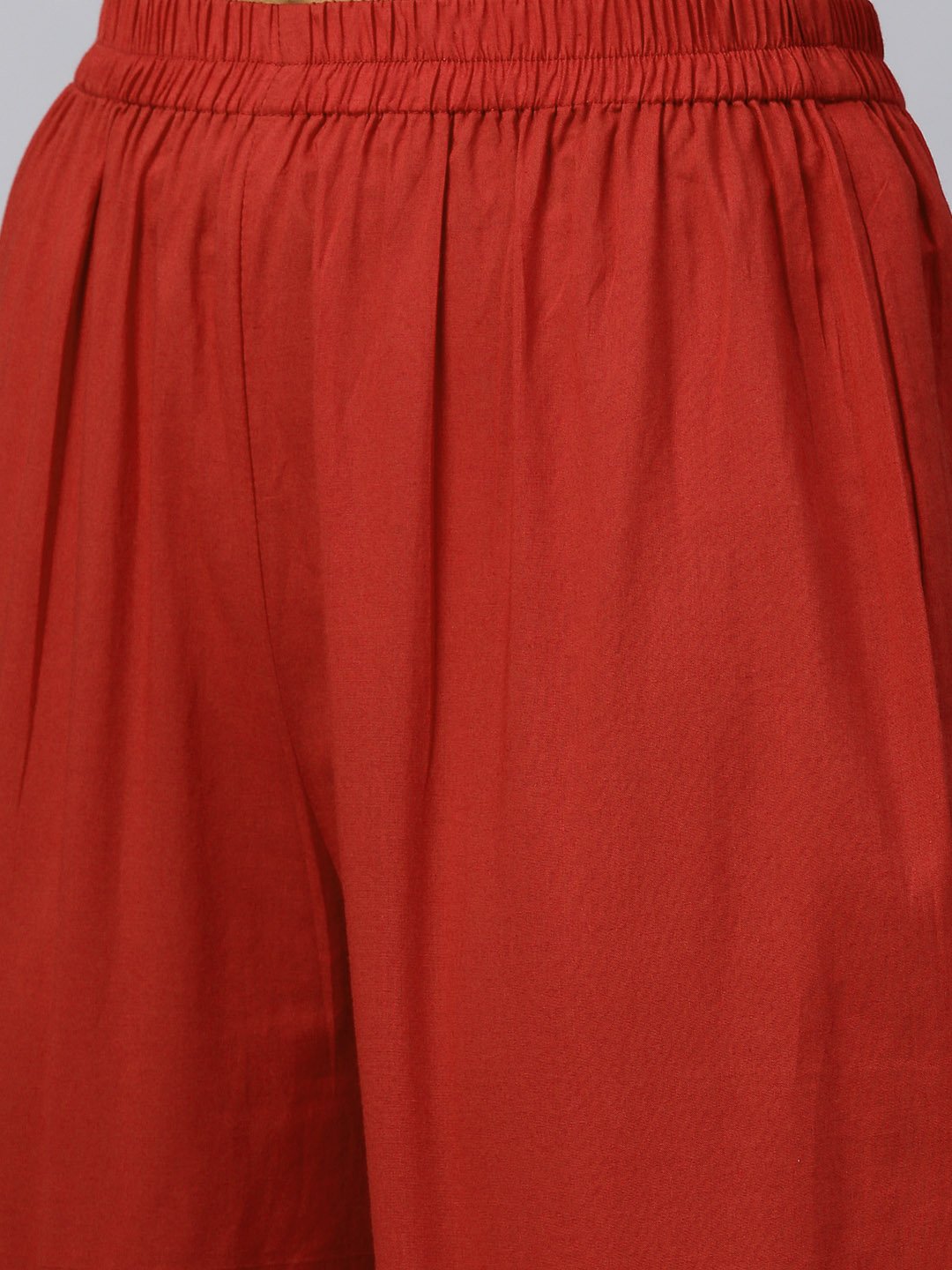 Women White Three-Quarter Sleeves Flared Kurta And Trouser Set | LASVINI - Redefining Indian Fashion with Elegance