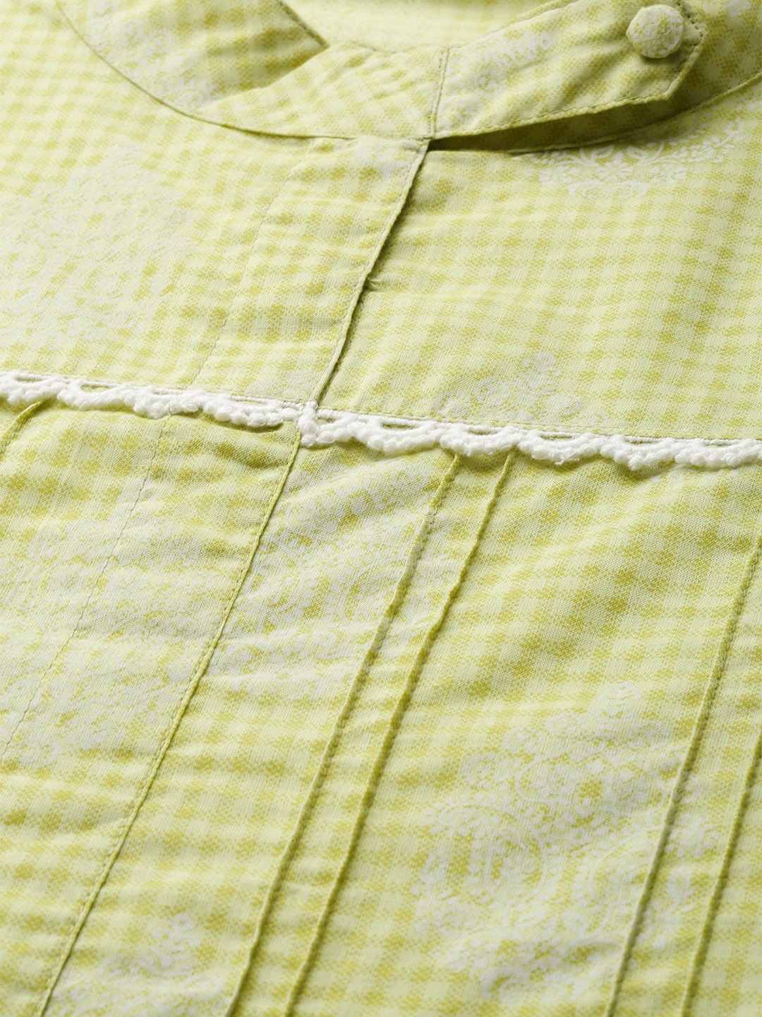 Women White Three-Quarter Sleeves Flared Kurta And Trouser Set | LASVINI - Redefining Indian Fashion with Elegance