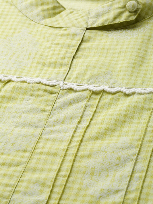 Women White Three-Quarter Sleeves Flared Kurta And Trouser Set | LASVINI - Redefining Indian Fashion with Elegance