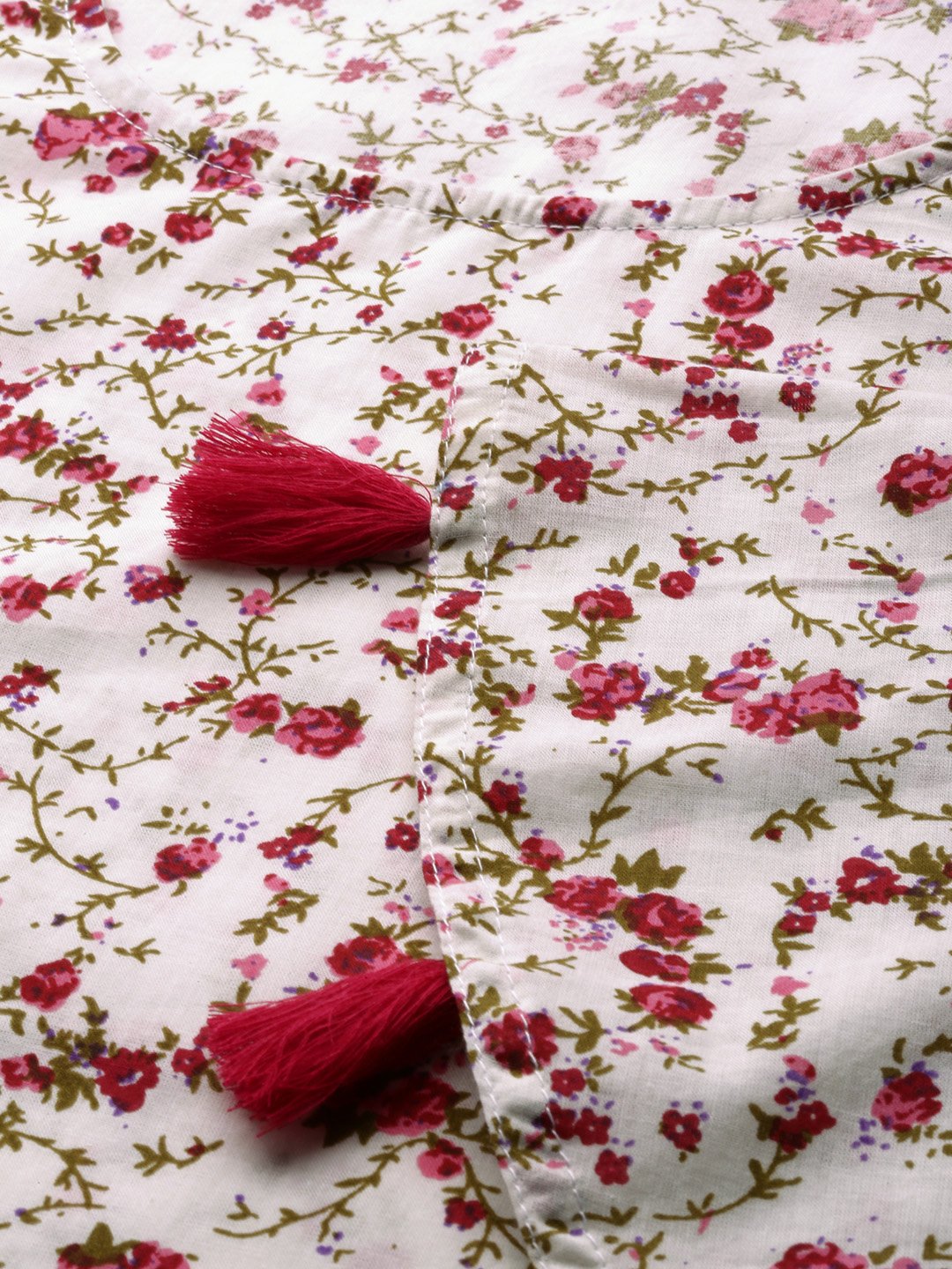 Women White Three-Quarter Sleeves Straight Kurta With Sharara | LASVINI - Redefining Indian Fashion with Elegance