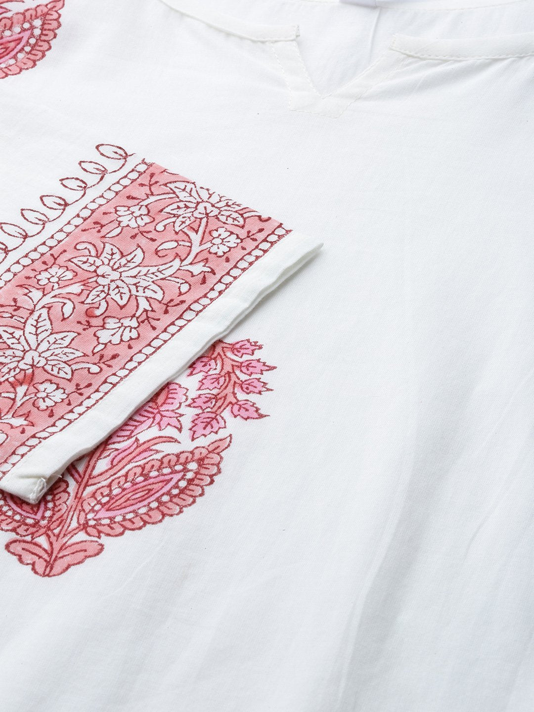 Women White Three-Quarter Sleeves Straight Kurta With Palazzo Set | LASVINI - Redefining Indian Fashion with Elegance