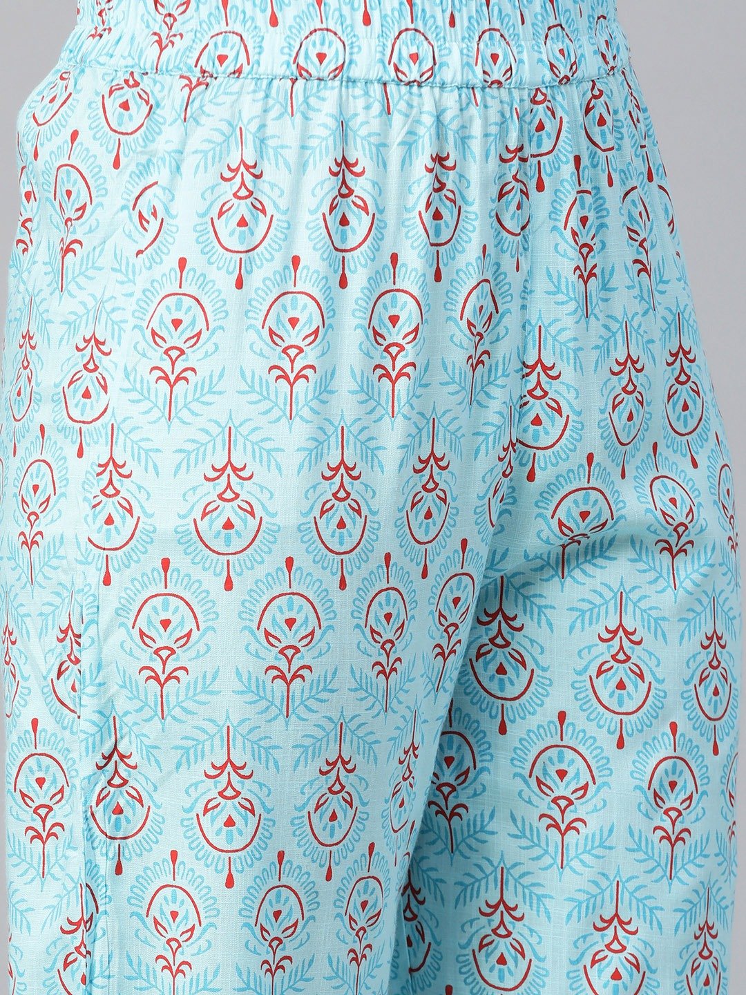 Women Pink Three-Quarter Sleeves Flared Kurta With Palazzo | LASVINI - Redefining Indian Fashion with Elegance