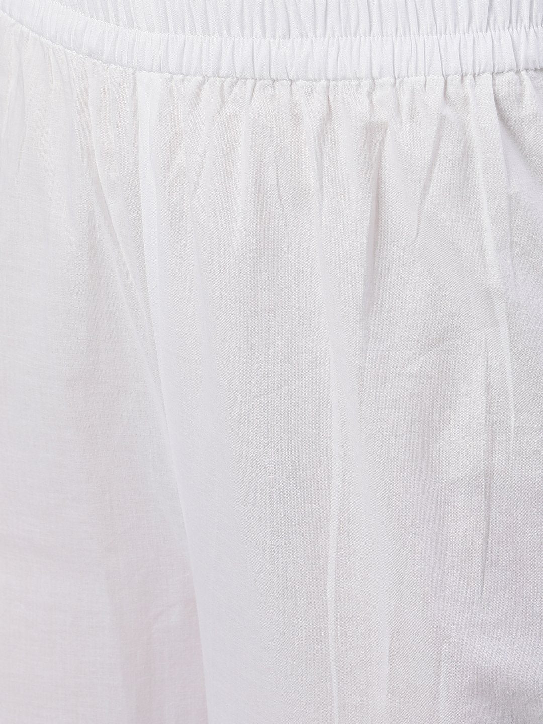 Women Navy Blue Three-Quarter Sleeves Flared Kurta With Palazzo | LASVINI - Redefining Indian Fashion with Elegance