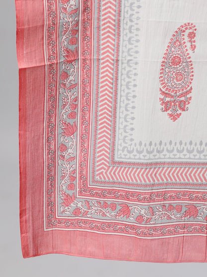 Women Pink Three-Quarter Sleeves Straight Kurta Palazzo With Dupatta | LASVINI - Redefining Indian Fashion with Elegance