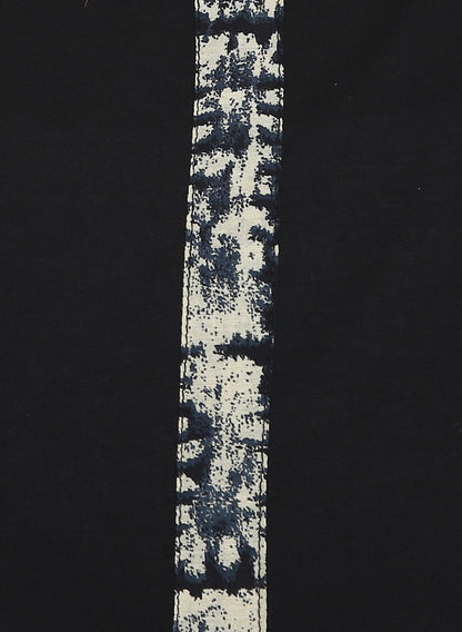 Black 3/4Th Sleeve Cotton Kurta | LASVINI - Redefining Indian Fashion with Elegance