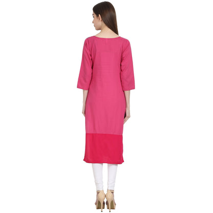 Multi Color 3/4 Sleeve Cotton Kurta | LASVINI - Redefining Indian Fashion with Elegance