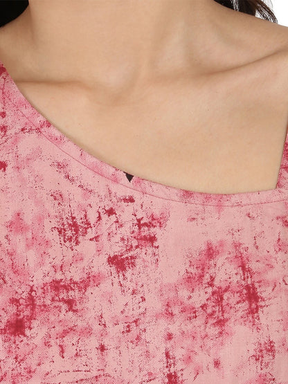 Off-White Printed Sleevless Rayon Anarkali Kurta | LASVINI - Redefining Indian Fashion with Elegance