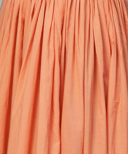 Off White Printed 3/4Th Sleeve Cotton Kurta With Ankle Length Flared Skirt | LASVINI - Redefining Indian Fashion with Elegance