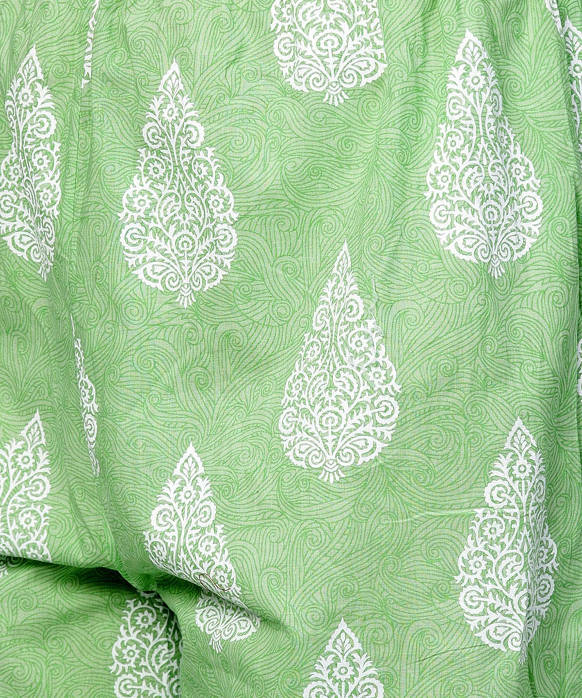 Green Printed 3/4Th Sleeve A-Live Kurta With Printed Palazzo | LASVINI - Redefining Indian Fashion with Elegance