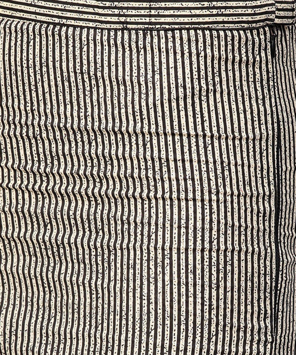 Black Front Open Full Sleeve Kurta With Grey Printed Palazzo | LASVINI - Redefining Indian Fashion with Elegance