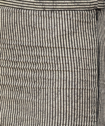 Black Front Open Full Sleeve Kurta With Grey Printed Palazzo | LASVINI - Redefining Indian Fashion with Elegance