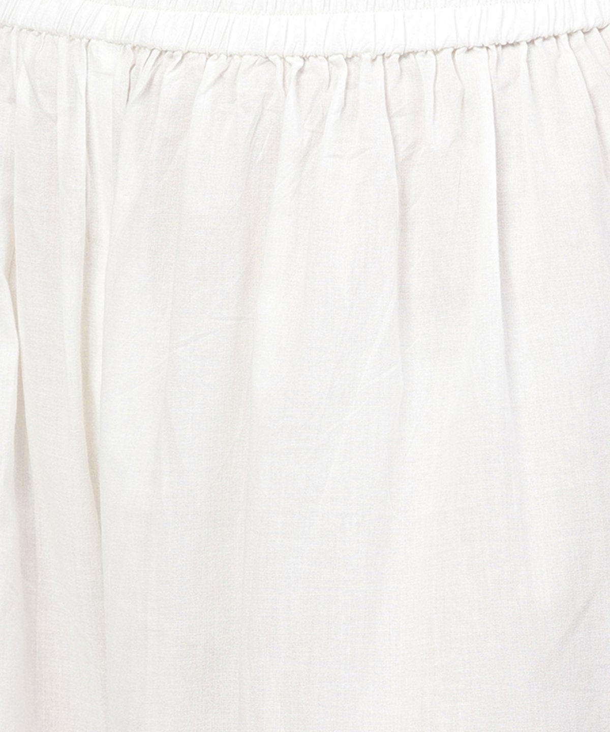 Off White Printed 3/4Th Sleeve Straight Kurta With Printed Palazzo Set | LASVINI - Redefining Indian Fashion with Elegance