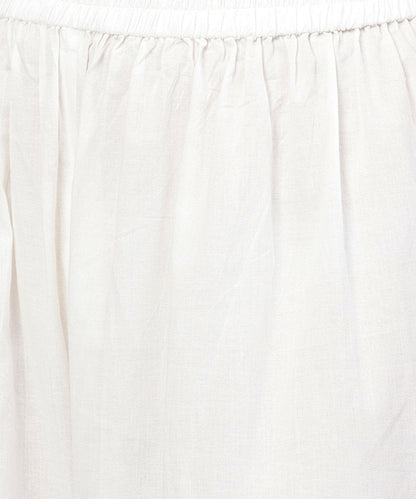 Off White Printed 3/4Th Sleeve Straight Kurta With Printed Palazzo Set | LASVINI - Redefining Indian Fashion with Elegance