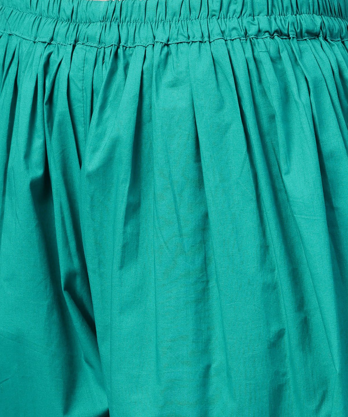 Blue Printed 3/4Th Sleeve Cotton Low High Kurta With Blue Printed Dhoti | LASVINI - Redefining Indian Fashion with Elegance