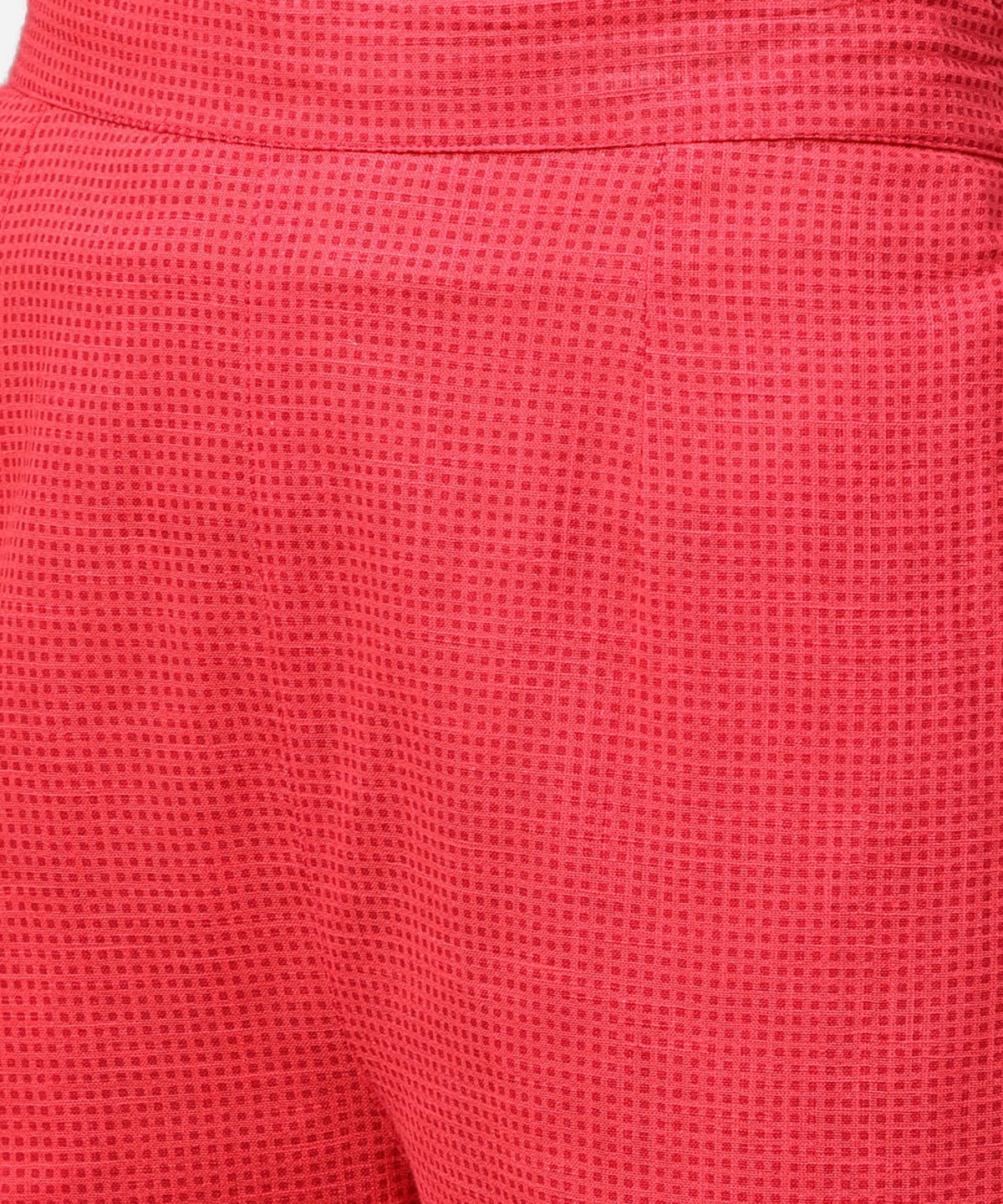 Light Green Printed 3/4Th Sleeve Cotton Assymetric Kurta With Pink Pallazo | LASVINI - Redefining Indian Fashion with Elegance