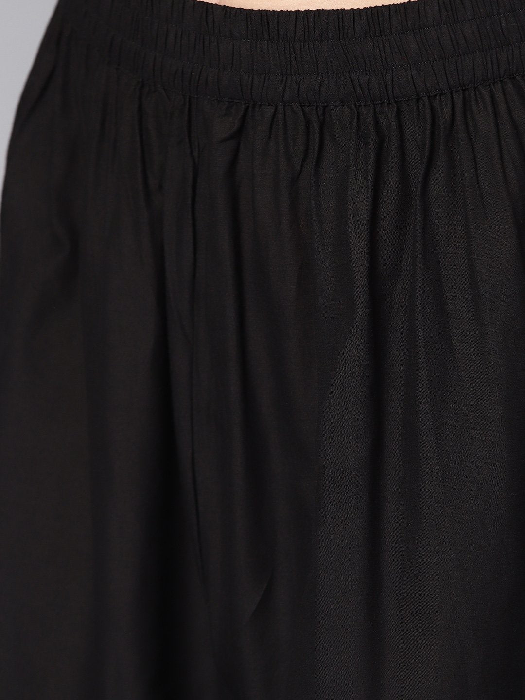 Orange Printed Kurta Set With Dark Brown Bordered Palazzo | LASVINI - Redefining Indian Fashion with Elegance