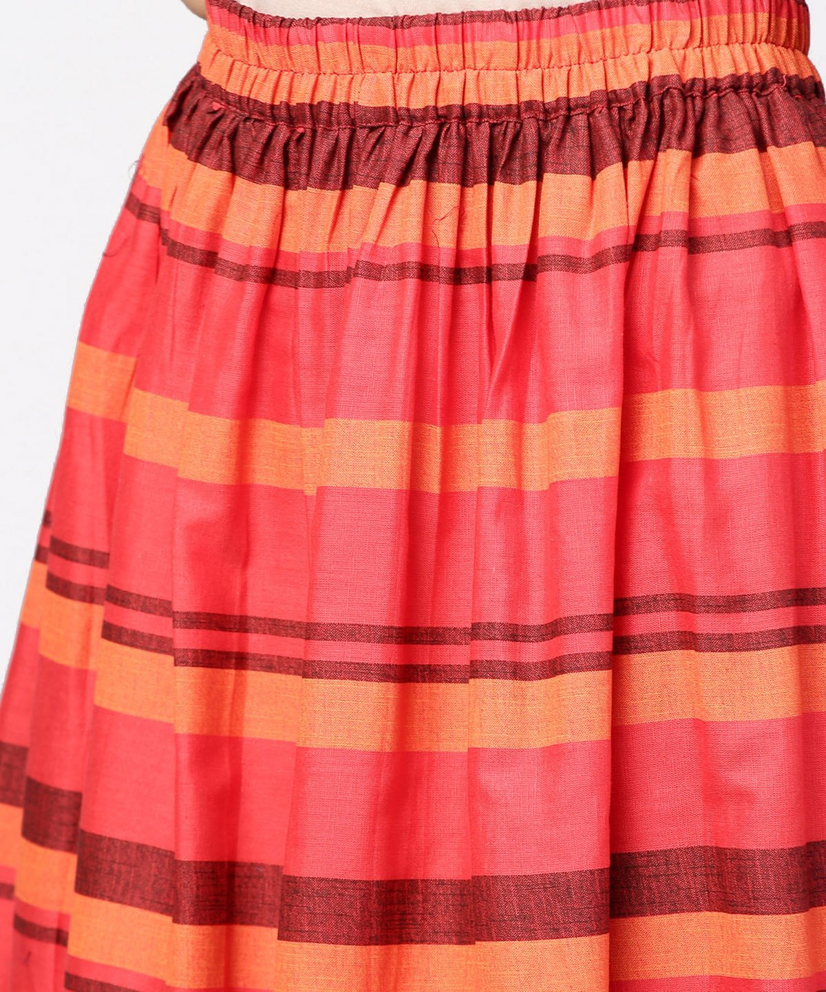 Coffee Half Sleeve Cotton A-Line Kurta | LASVINI - Redefining Indian Fashion with Elegance