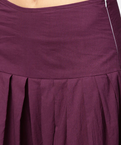 Pink Printed Palazzo Saree With 3/4Th Sleeve Round Neck Blouse | LASVINI - Redefining Indian Fashion with Elegance