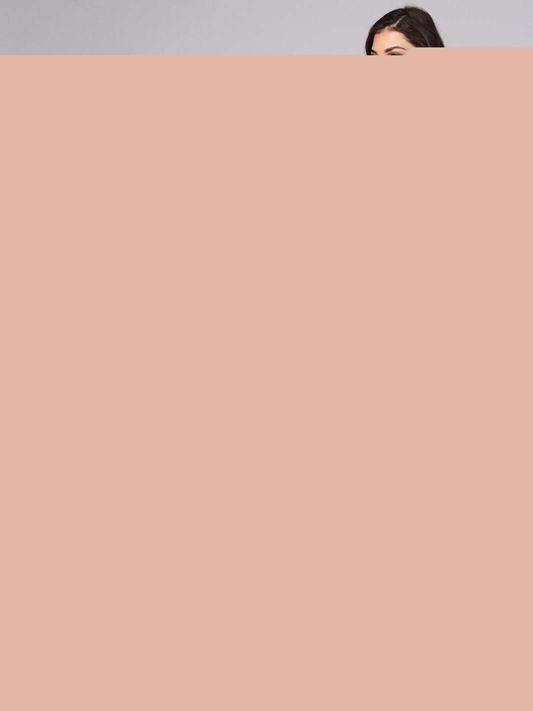 Baby Pink Round Neck Cotton Kurta With Side Yoke & 3/4 Sleeves | LASVINI - Redefining Indian Fashion with Elegance