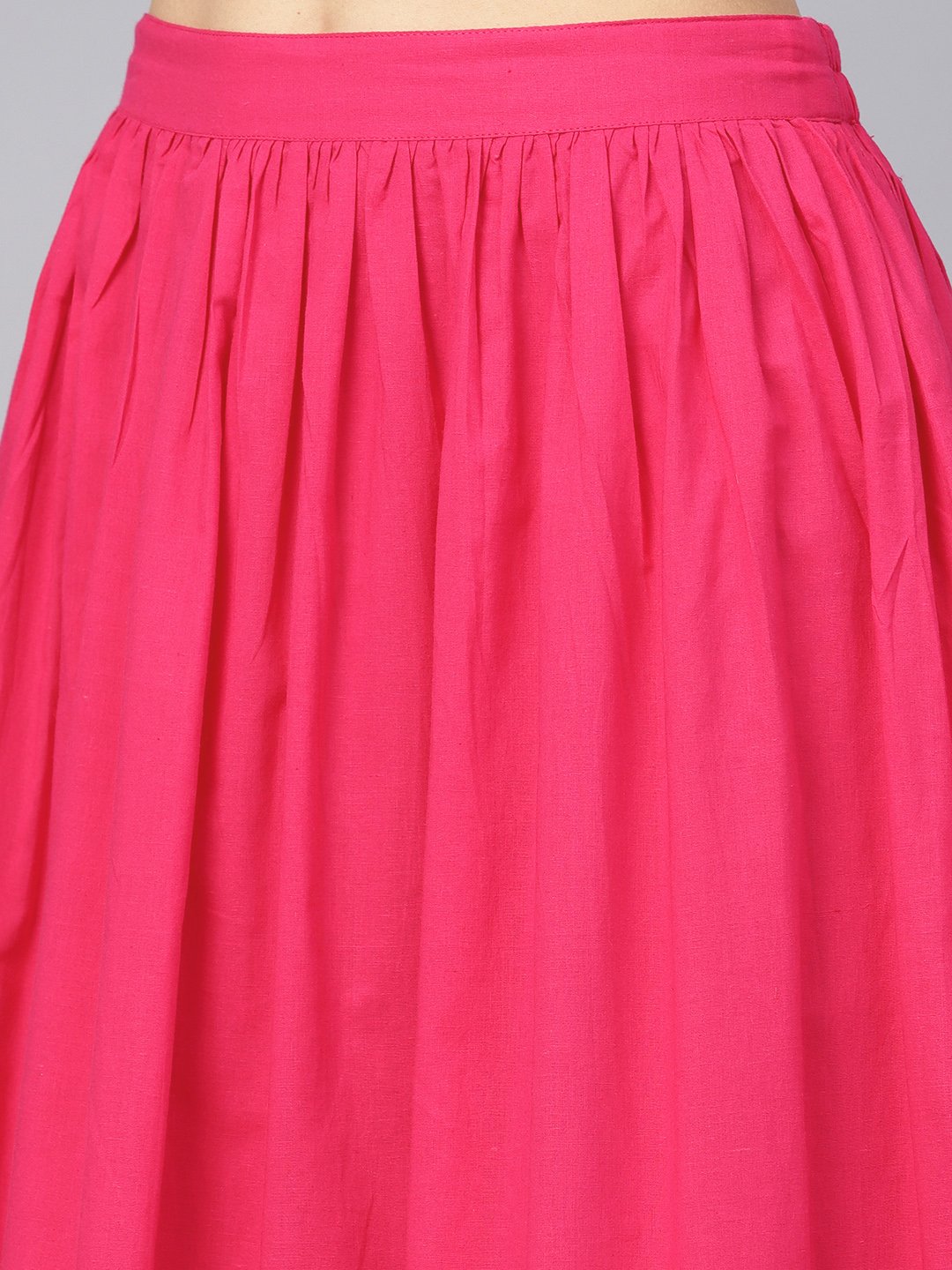 Floral Foil Print Chanderi Straight Kurta (With Lining) With Solid Skirt And Printed Dupatta | LASVINI - Redefining Indian Fashion with Elegance