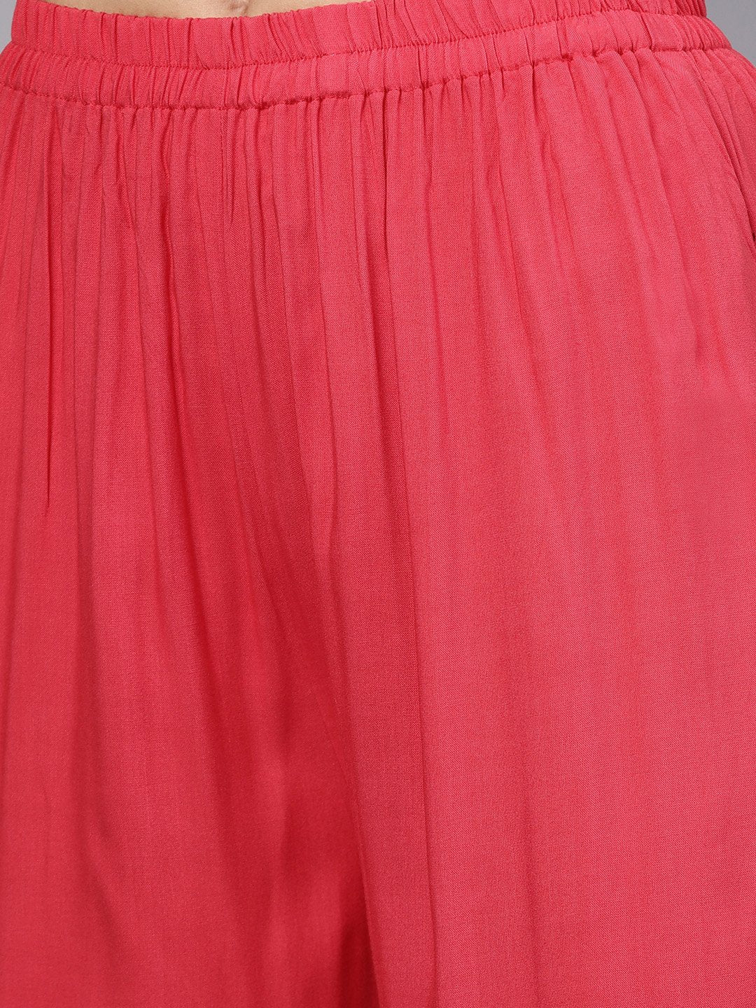 Leaf Printed Straight Kurta And Solid Pants With Printed Dupatta | LASVINI - Redefining Indian Fashion with Elegance