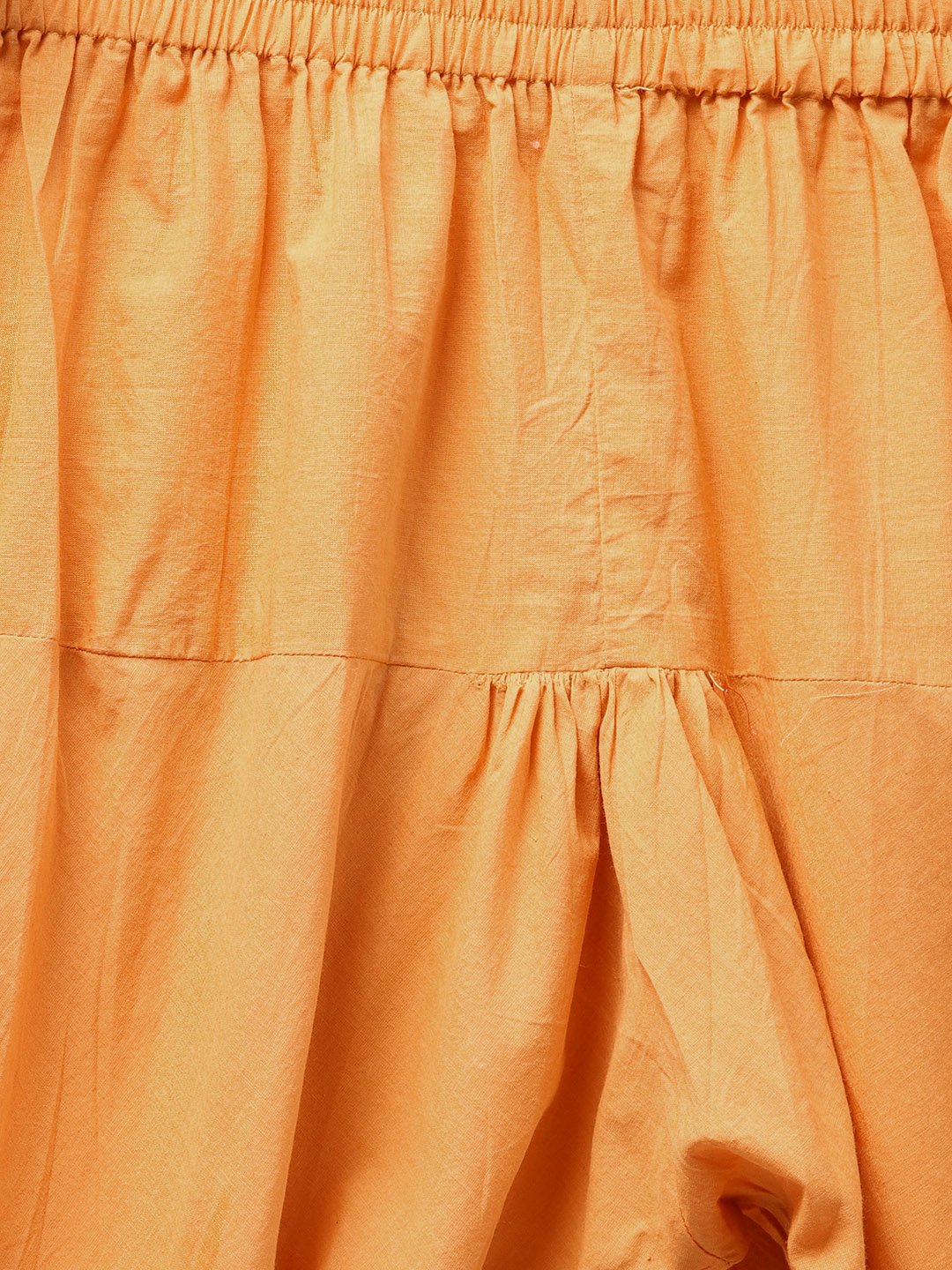 Solid Mustard Angrakha Kurta Set With Churidar & Multi Colored Dupatta | LASVINI - Redefining Indian Fashion with Elegance