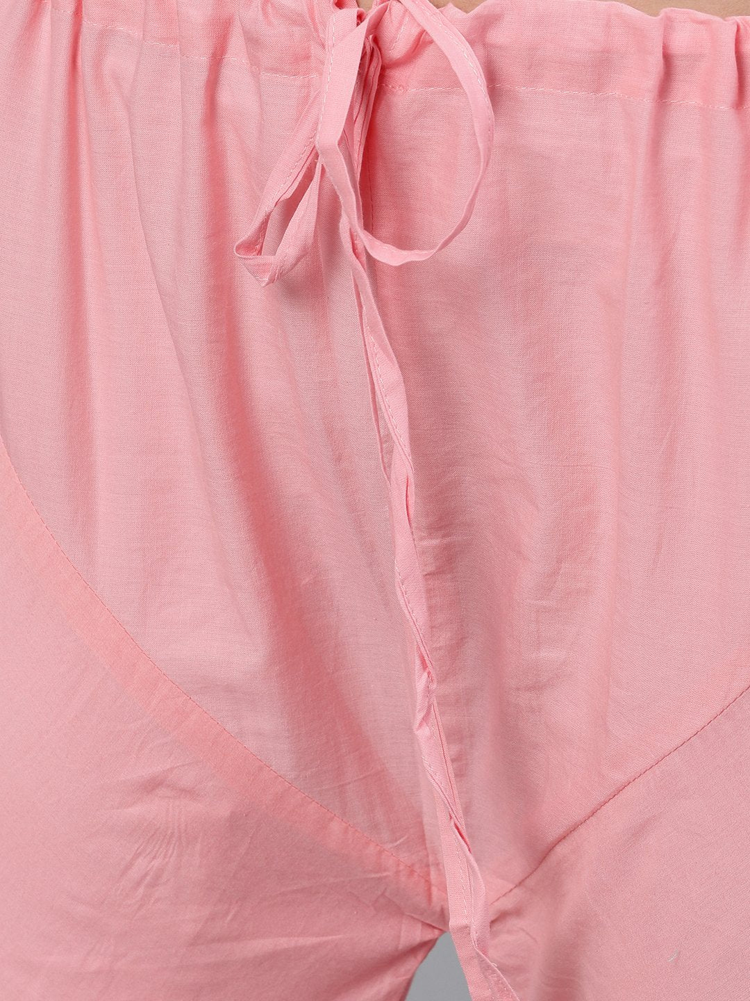 Women Pastel Green And Pink Embroidered Boat Neck With V-Slit 3/4Th Sleeves  Kurta With Pink Churidar | LASVINI - Redefining Indian Fashion with Elegance