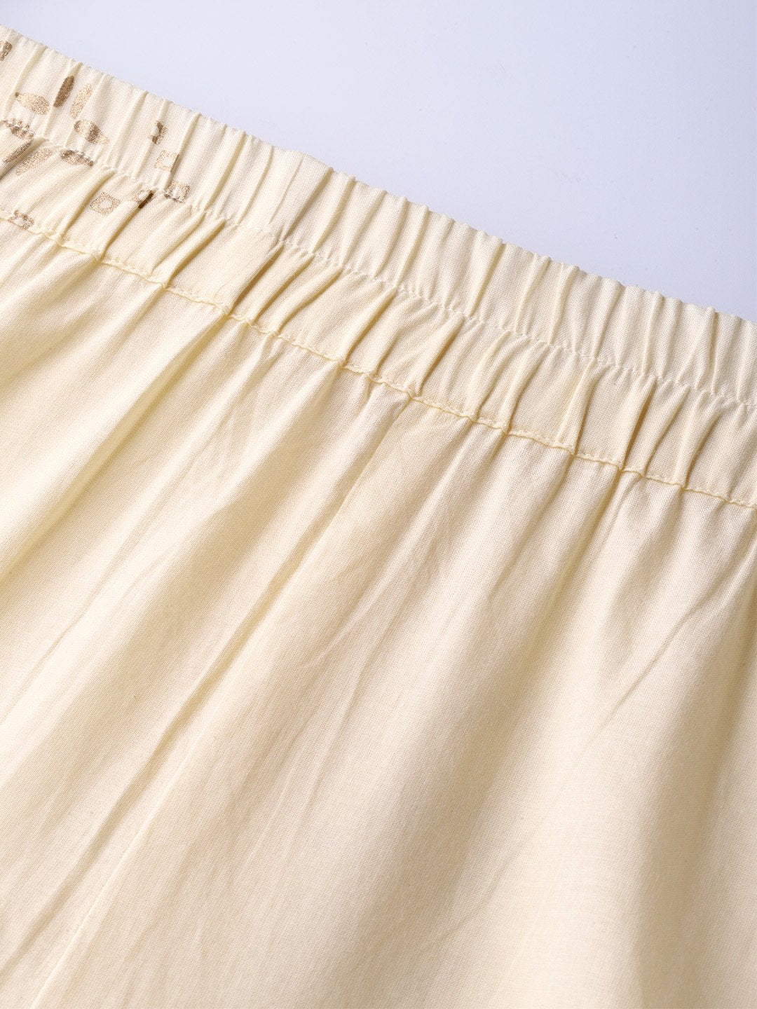 Women Cream-Coloured & Red Printed Kurta With Trousers | LASVINI - Redefining Indian Fashion with Elegance