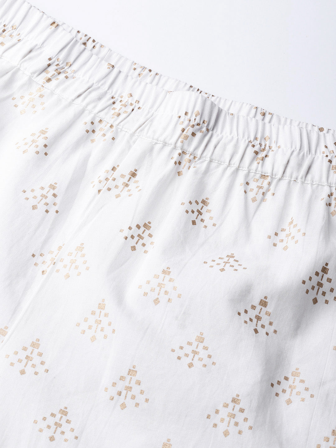 Women White & Red Printed Kurta With Trousers | LASVINI - Redefining Indian Fashion with Elegance