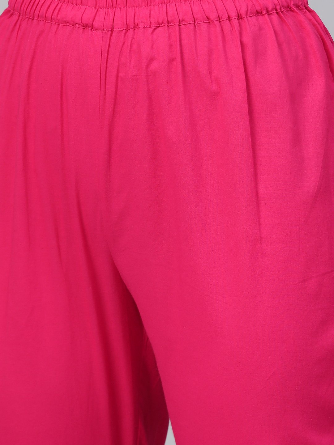 Pastel Green & Magenta Printed Straight Kurta With Pant | LASVINI - Redefining Indian Fashion with Elegance