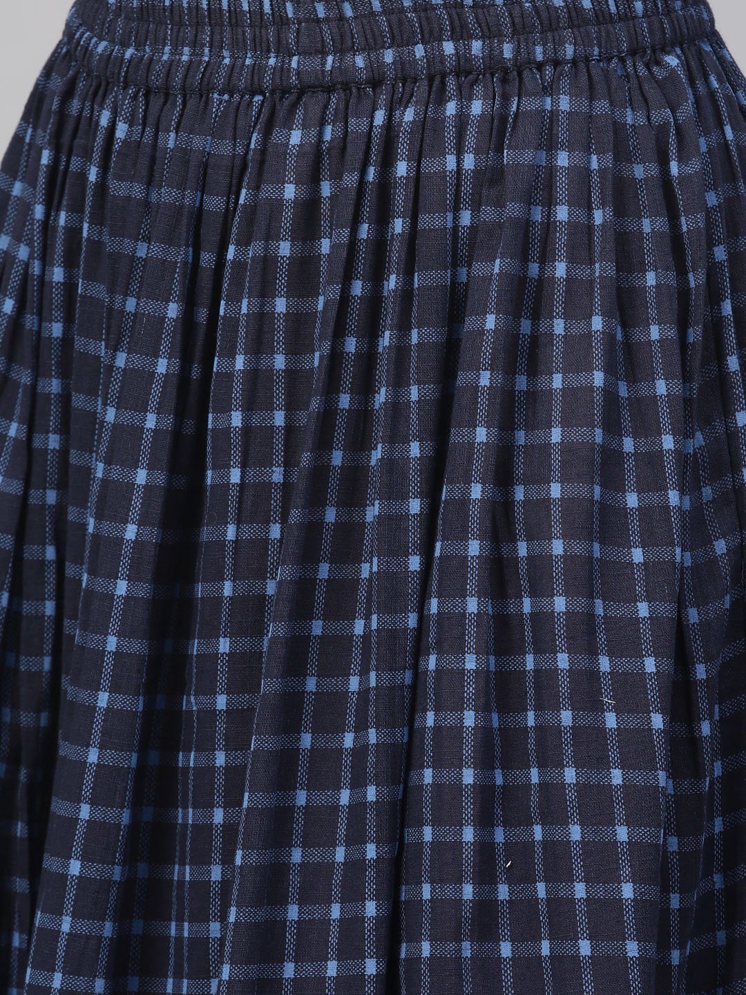 Blue And Beige Printed Kurta Set With Printed Skirt | LASVINI - Redefining Indian Fashion with Elegance