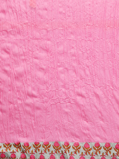 Green & Pink Printed Kurta Set With Palazzo & Dupatta | LASVINI - Redefining Indian Fashion with Elegance