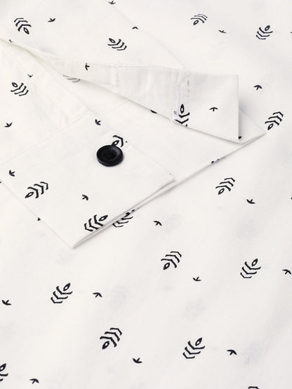 Women White & Balck Printed Shirt | LASVINI - Redefining Indian Fashion with Elegance