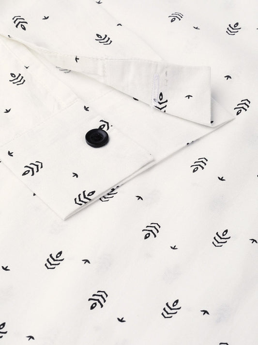 Women White & Balck Printed Shirt | LASVINI - Redefining Indian Fashion with Elegance