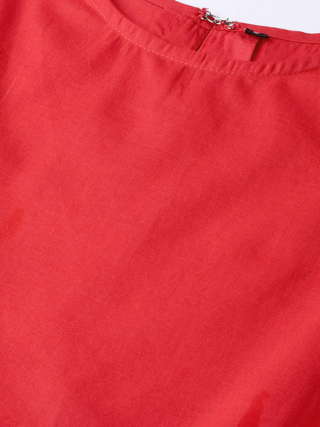 Women Red & Beige Floral Printed Maxi Dress | LASVINI - Redefining Indian Fashion with Elegance