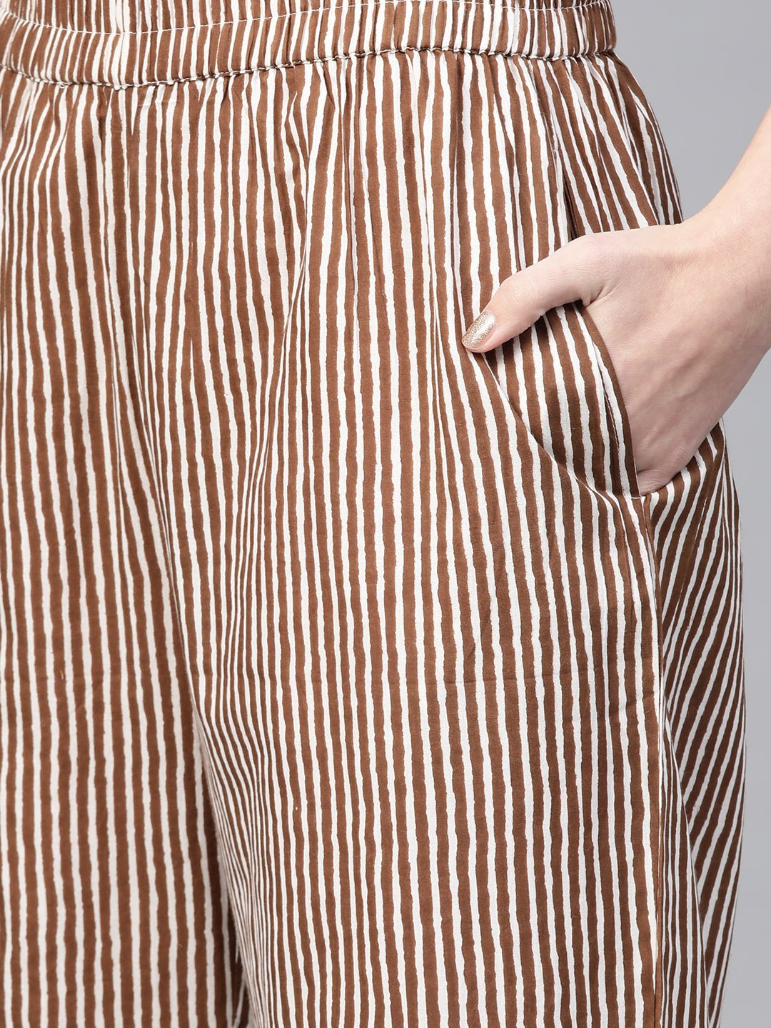 Women Blue & Beige Straight Floral Printed Kurta And Palazzos Set With Dupatta | LASVINI - Redefining Indian Fashion with Elegance