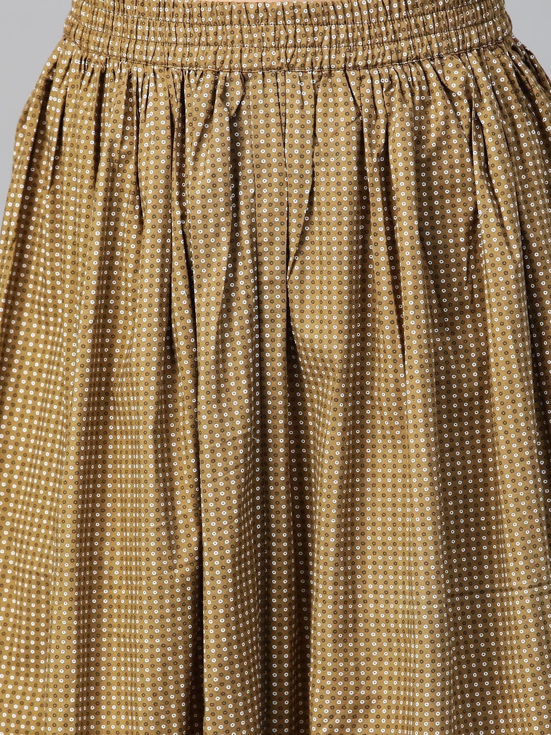 Women White & Green Straight Floral Printed Kurta And Skirt Set | LASVINI - Redefining Indian Fashion with Elegance