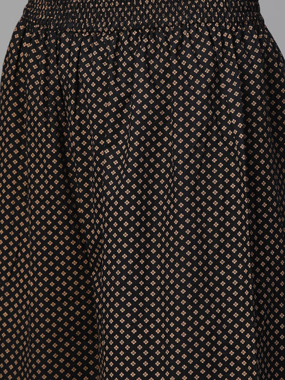 Women Off White & Beige Straight Floral Printed Kurta And Palazzos Set | LASVINI - Redefining Indian Fashion with Elegance