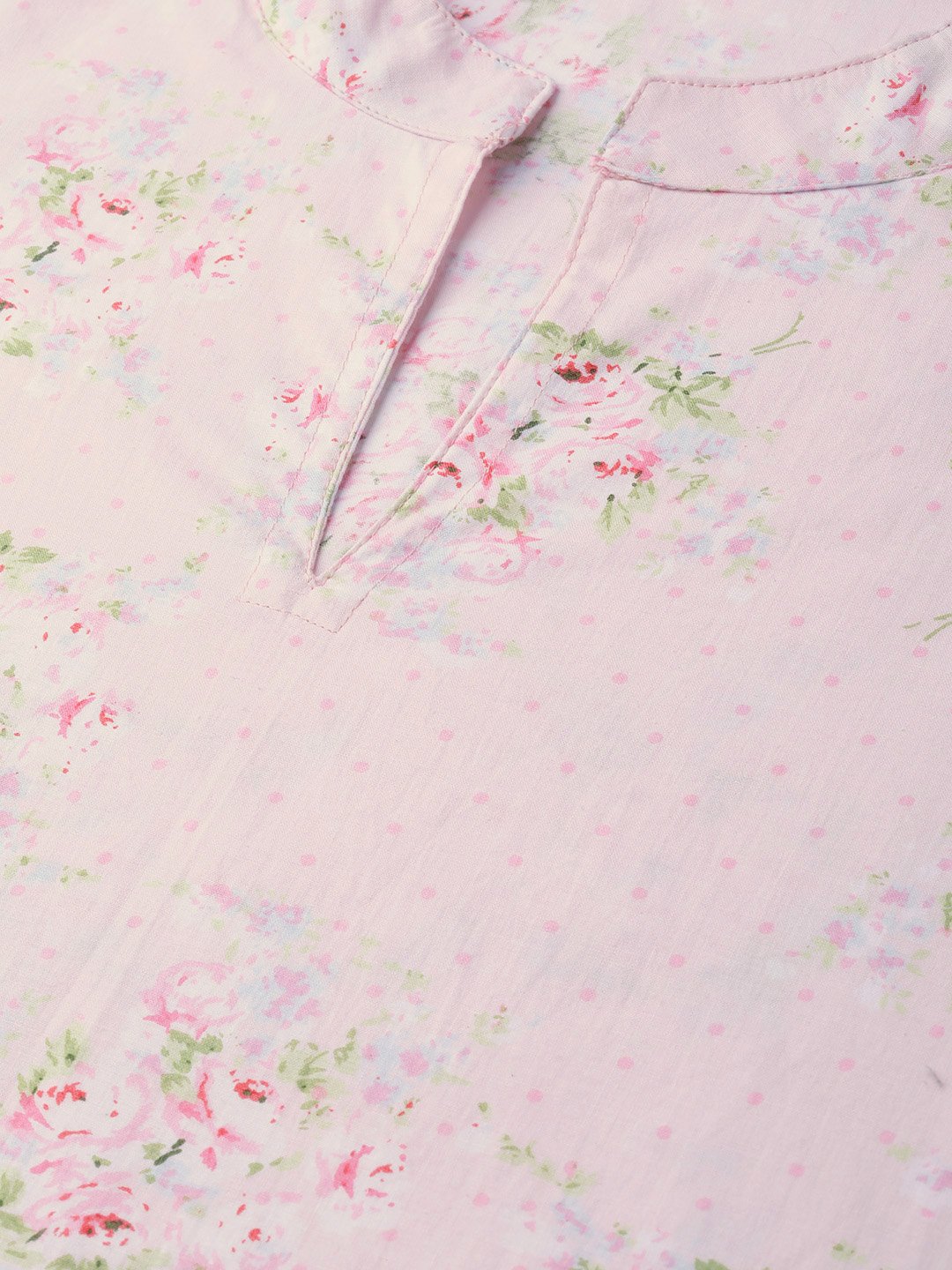 Women Pink & Green Straight Floral Printed Kurta And Skirt Set | LASVINI - Redefining Indian Fashion with Elegance