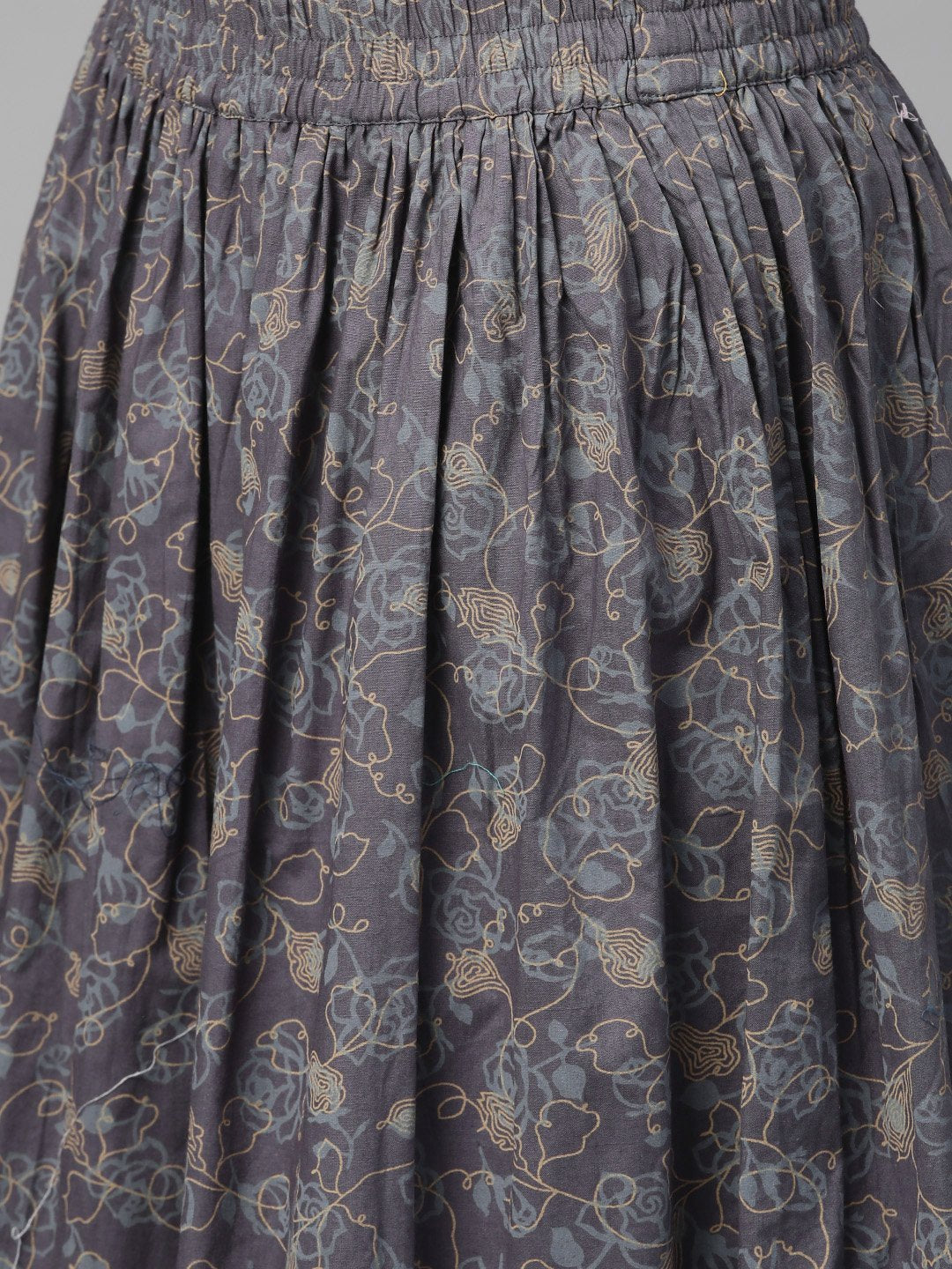 Women Green & Pink Straight Floral Printed Kurta And Skirt Set | LASVINI - Redefining Indian Fashion with Elegance