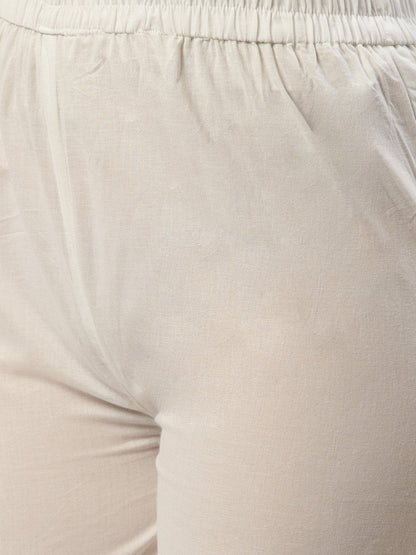 Women Sky Blue Three-Quarter Sleeves Flared Kurta And Palazzo Set | LASVINI - Redefining Indian Fashion with Elegance