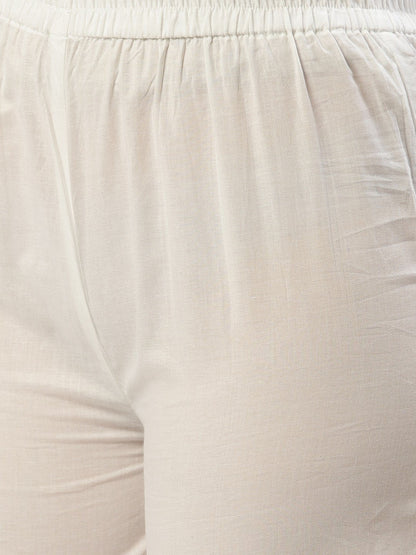 Women Yellow Three-Quarter Sleeves Flared Kurta And Palazzo Set | LASVINI - Redefining Indian Fashion with Elegance