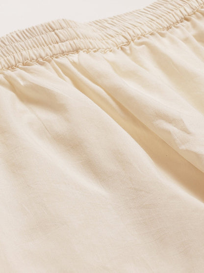 Women Off White Solid Trouser | LASVINI - Redefining Indian Fashion with Elegance