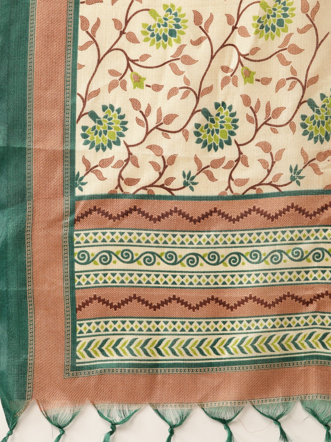 Women Brown Three-Quarter Sleeves Straight Kurta Trouser Dupatta Set | LASVINI - Redefining Indian Fashion with Elegance