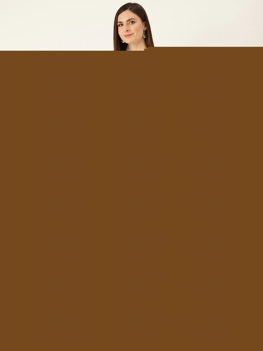 Women Offwhite Calf Length Three-Quarter Sleeves A-Line Ethnic Motifs Yoke Design Cotton Kurta | LASVINI - Redefining Indian Fashion with Elegance